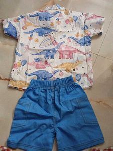 Cute Dinosaur Print Shirt