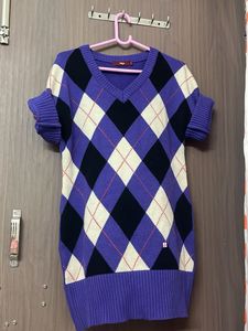 Argyle Knit Sweater Vest for L &amp;xl