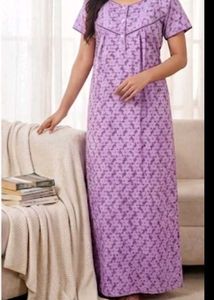 Pure Cotton Nighty Pink