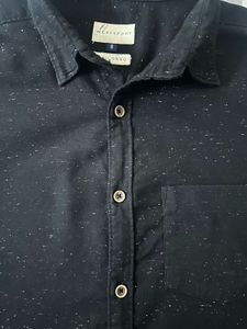 Westside Men's Black Speckled Long Sleeve Shirt