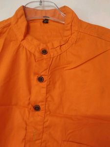 Orange Men's Kurta