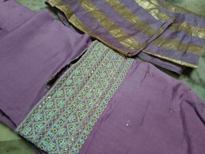 Stitched suit silk