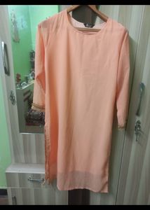 Ready-made dress with heavy pearl Dupatta