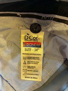 Men's Blue Formal Trousers