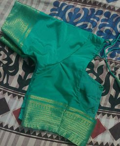 Mysore silk crepe saree with blouse