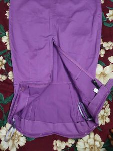 Purple Strapless Mini Dress