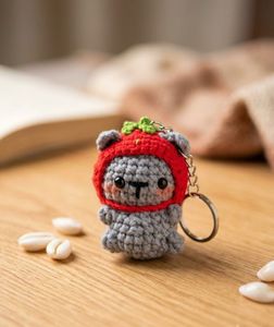 Crochet Bear Keychain