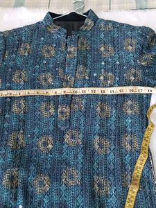Men's Festive Kurta with Sequins