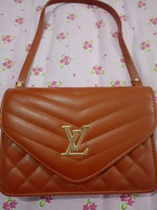 Stylish Brown Quilted Crossbody Bag