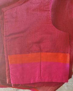 Elegant Maroon Saree