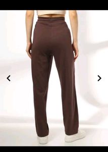 Brown Tapered Fit Track Pants