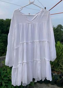 White Tiered Dress