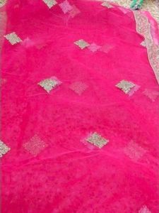 Beautiful Pink Embellished Dupatta
