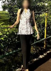 Floral Print Sleeveless Top