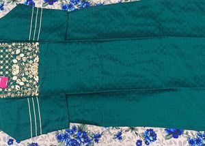 Emerald Green Embroidered Kurti