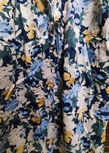 Floral Print Button-Up Blouse