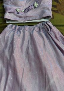 Sparkly Lilac Lehenga Choli Set