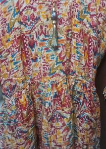 Pretty colourful short kurti