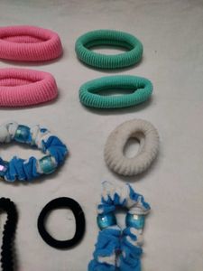 Colorful Hair Ties &amp; Scrunchies Set