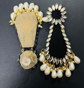 Fancy Party Wear Fabric Earrings
