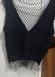Rhinestone Crop Top