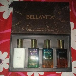 Unused BELLAVITA Pack of 4 purfume Unisex