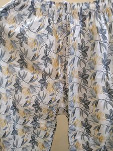 Beautiful Grey Kurti Plazo Set Cotton Fabric