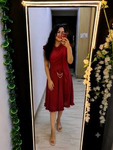 red dress