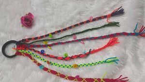 (Garba)Braided Hair Tie with Shells