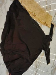 Elegant Dark Brown Gown