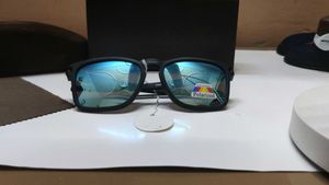 Polarized Sunglasses with Blue Lenses