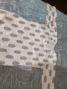 White  Short Kurta