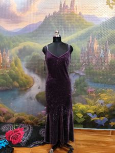 Purple Whimsigoth fishtail dress
