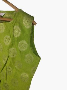 Globus Green Printed Sleeveless Top