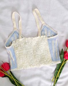 Imported Gradient Crochet Bow Top..