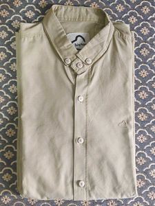 Men's Beige Casual Shirt
