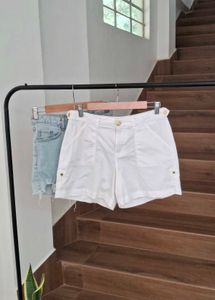 GUESS white shorts