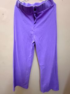Stylish Lavender Wide-Leg Pants