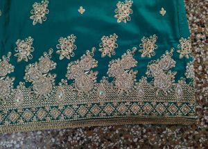 Teal Embroidered Kurta Set with Dupatta