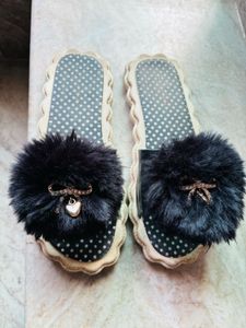 Fluffy Pom-Pom Slides