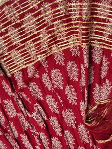 Maroon Printed Lehenga Choli Set