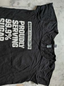 Black "Proudly Serving 99.9% Sugar Free Beer" T-Sh