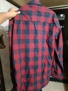 Indigo Checked Shirt Red And Black