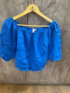 Forever new Linen off shoulder Bardot Top