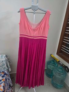 Chic Pink Tank Dress with Flowy Skirt