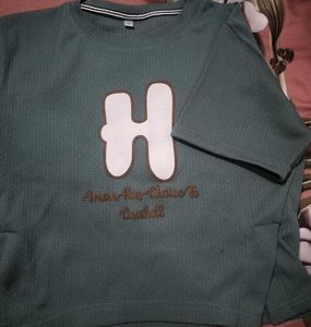 Green "H" Graphic T-Shirt