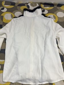 Chic White Fur Shirt
