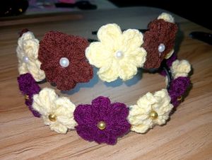 crochet hair band