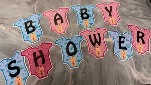 Baby Shower Photo Booth Props Set