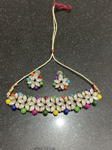 Designer Choker Necklace & Earring Set